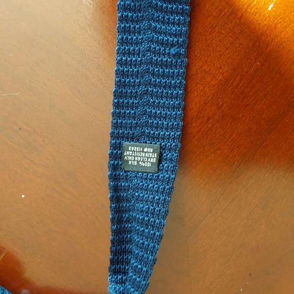Tie, Colorful Polkadots on Navy Background, Thin - Picture 5 of 5